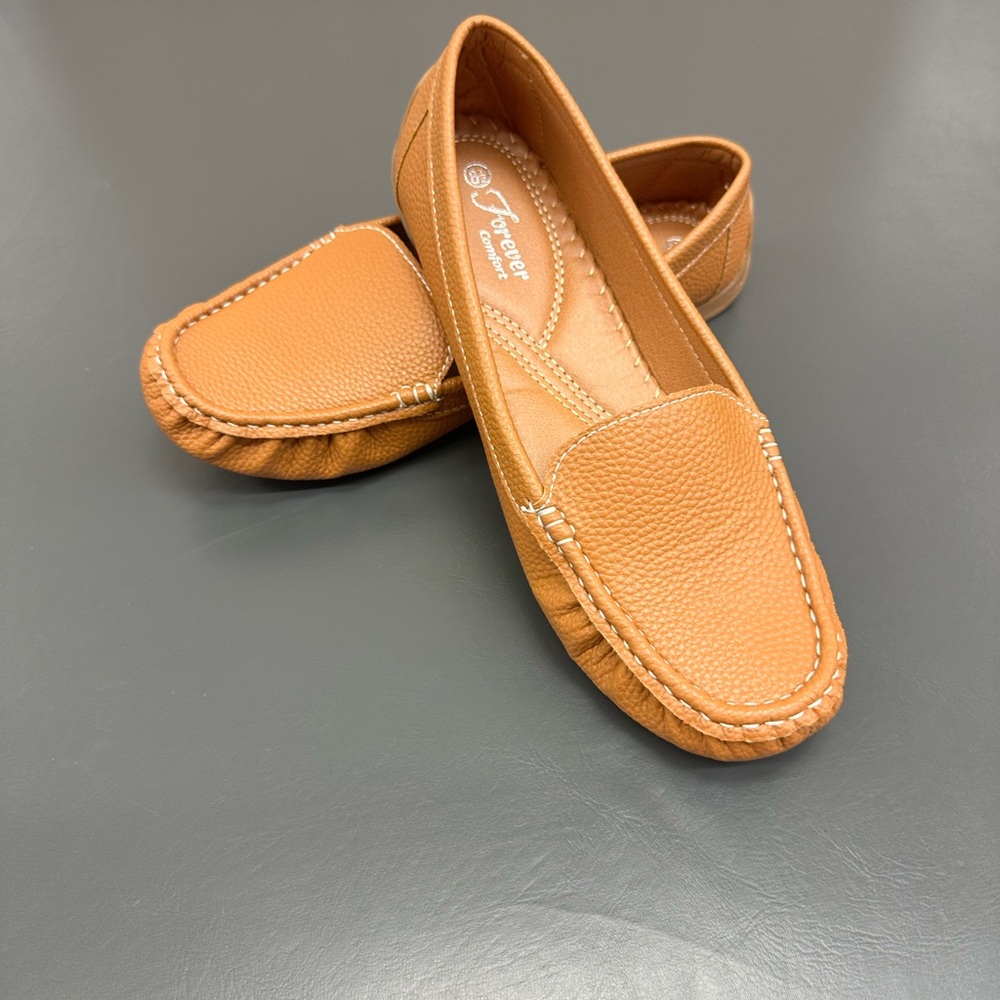 Forever 21 Tan Moccasin Shoes Slip-On Style